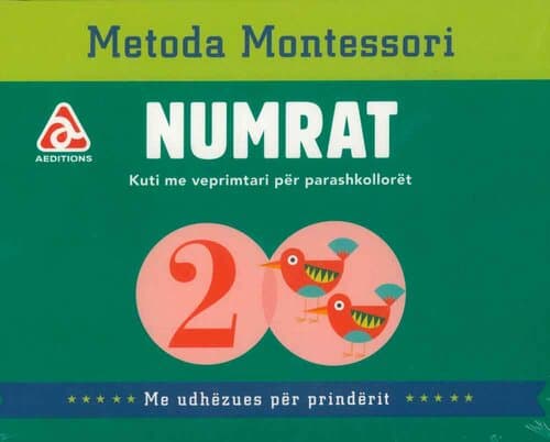 NUMRAT - METODA MONTESSORI - KUTI ME VEPRIMTARI PER PARASHKOLLORET